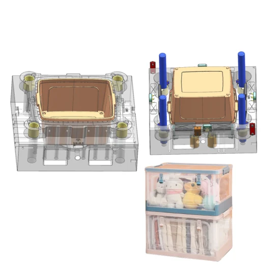 Caja de almacenamiento de plástico para productos básicos, molde para ropa, pantalones, ropa interior que contiene cajas, molde de inyección